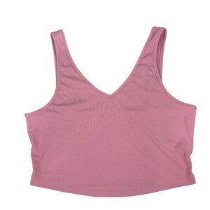 Shein Curve Size 2XL Pink Ribbed Crop Top Womens Tank